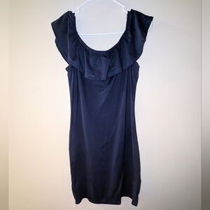 Hot Kiss Navy Blue Off The Shoulder SUPER SOFT Dress